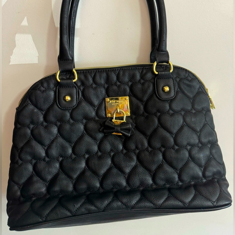 Betsy Johnson quilted hearts purse